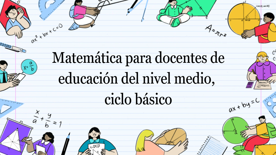 Course Image Matemática para docentes de educación del ciclo básico
